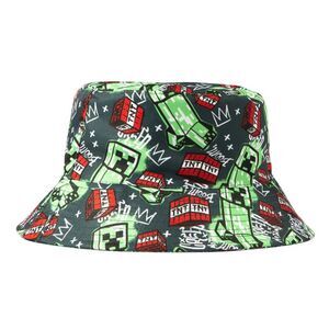 Minecraft Childrens/Kids Creeper Bucket Hat / Multicolored
